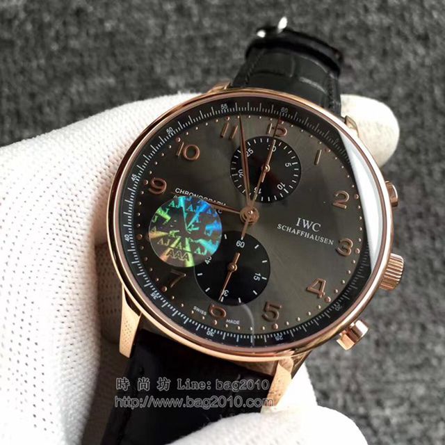 IWC手錶 V4版 IWC萬國葡萄牙系列 自動機械計時跑秒腕表3714 IW371445 萬國男表 萬國高端機械男士腕表  hds1161